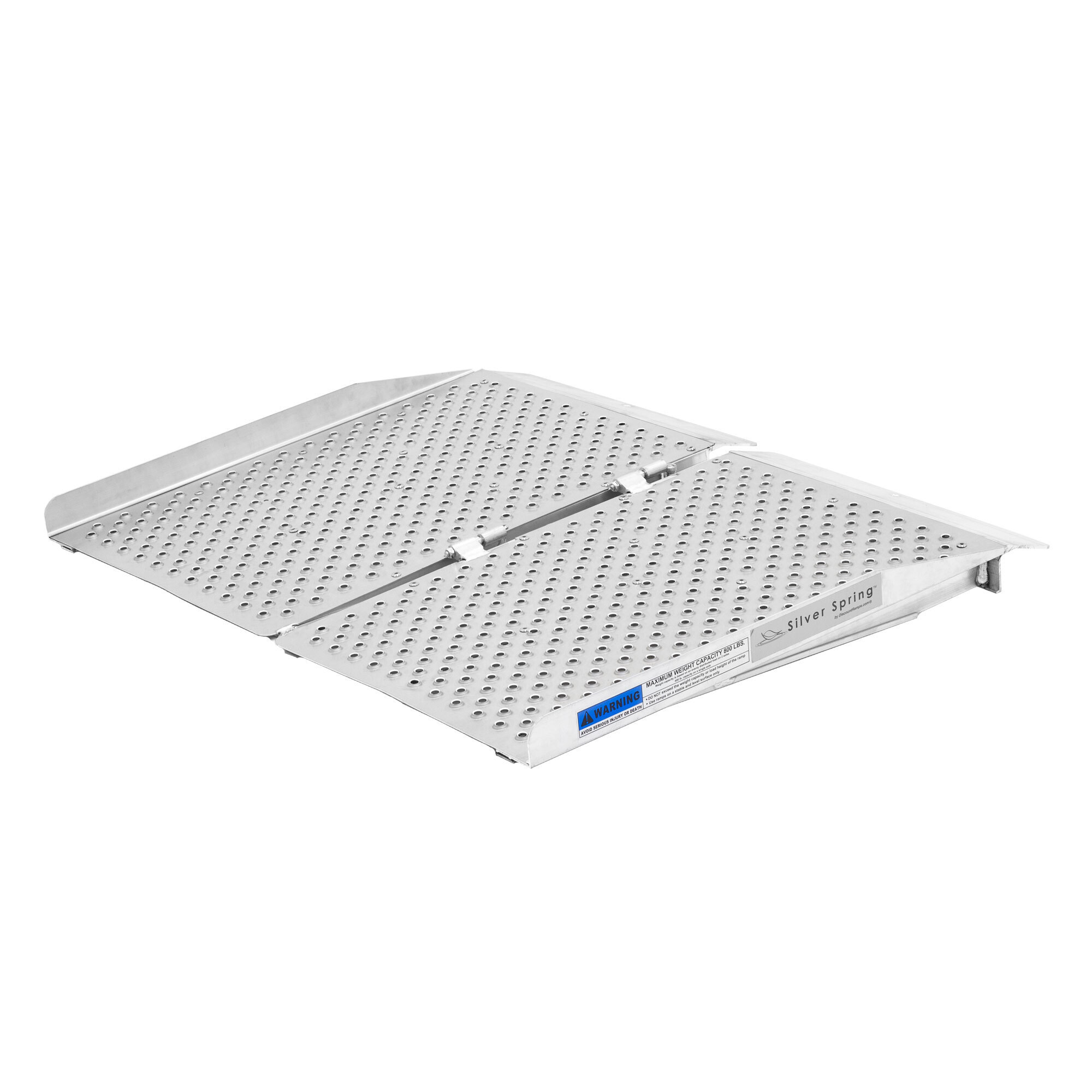 Silver Spring Lightweight Single-Fold Wheelchair Ramp — 2ft., Aluminum, 800-Lb. Capacity, Model# PPSF02